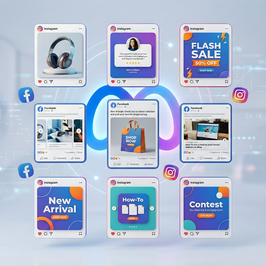 Meta (FB & IG) Post Content Pack (Standard) - (Arabic or English)