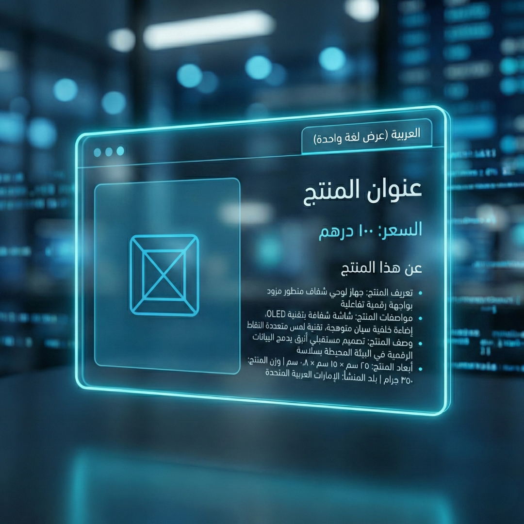 Standard Marketplace Product Listing (Arabic or English) - PAYG